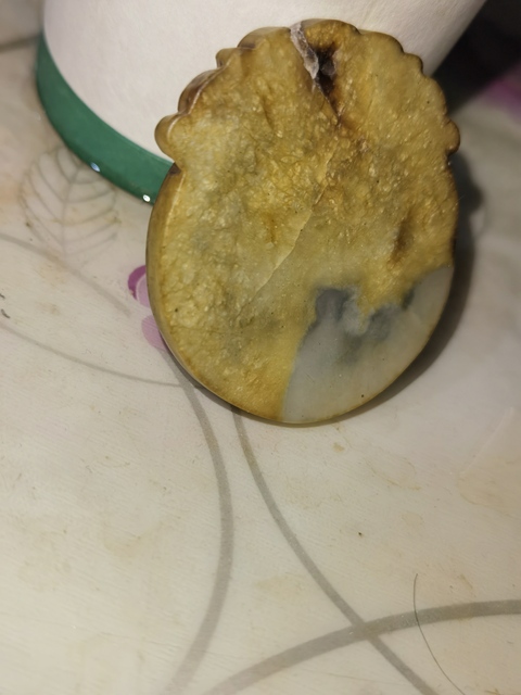 古玩玉器岫玉仿古“麒麟牌”拍賣，當前價格200元