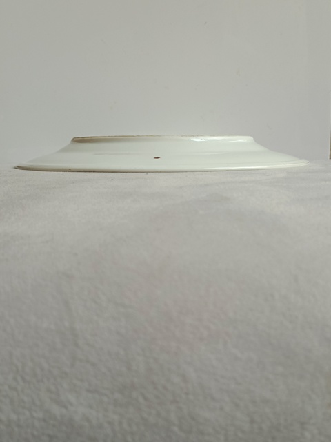 古玩陶瓷礬紅彩描金福壽紋盤拍賣,當前價格698元