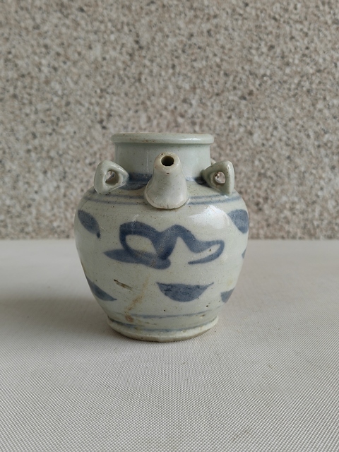 古玩陶瓷青花花卉紋執壺拍賣,當前價格580元