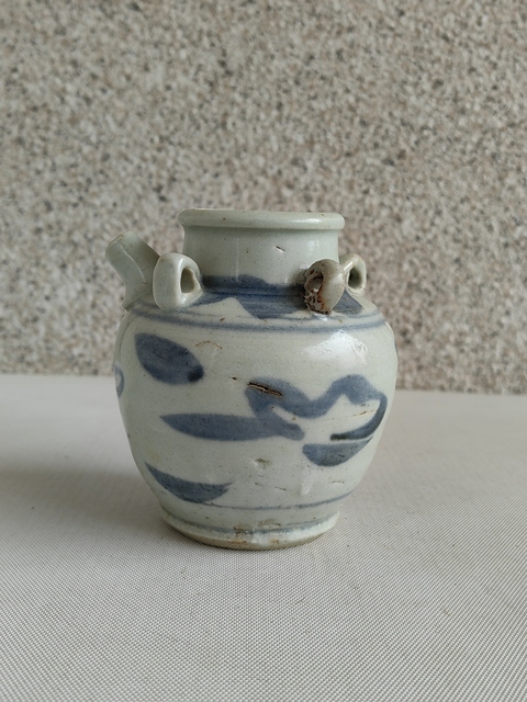 古玩陶瓷青花花卉紋執壺拍賣,當前價格580元