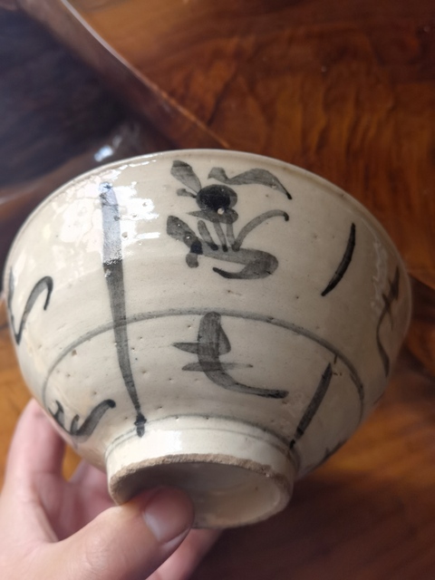 古玩陶瓷清中期青花碗拍賣，當前價格188元