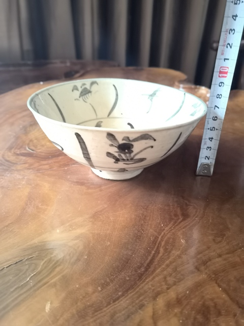 古玩陶瓷清中期青花碗拍賣，當前價格188元