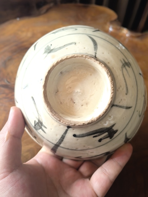 古玩陶瓷清中期青花碗拍賣，當前價格188元