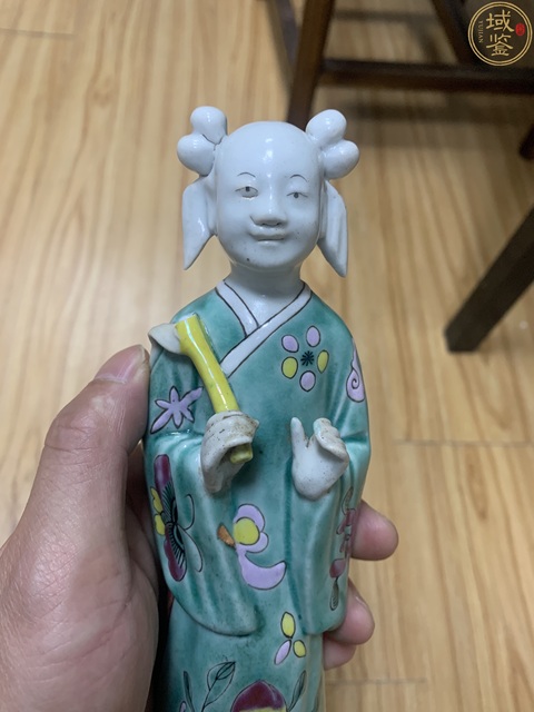 古玩陶瓷粉彩韓湘子造像拍賣，當(dāng)前價格3500元