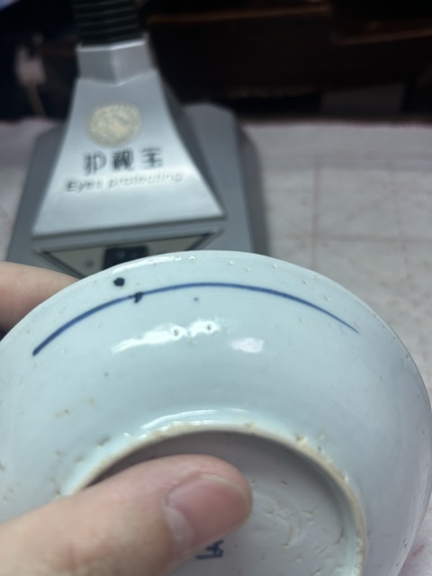 古玩陶瓷清早期青花魚紋盤拍賣，當前價格600元