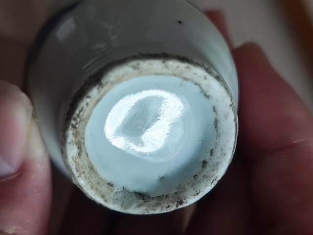 古玩陶瓷清晚期青花山水人物紋玉壺春瓶拍賣，當前價格488元