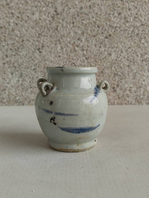 古玩陶瓷青花四系壺拍賣,當前價格580元