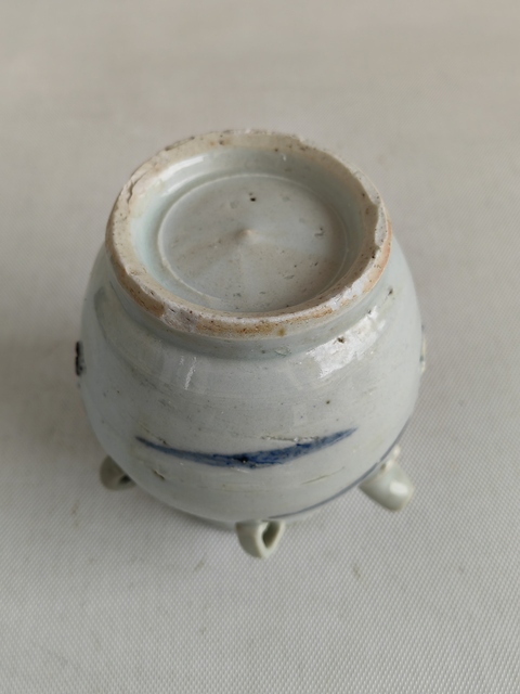 古玩陶瓷青花四系壺拍賣,當前價格580元