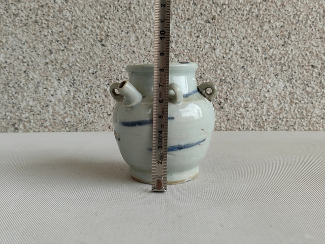 古玩陶瓷青花四系壺拍賣,當前價格580元