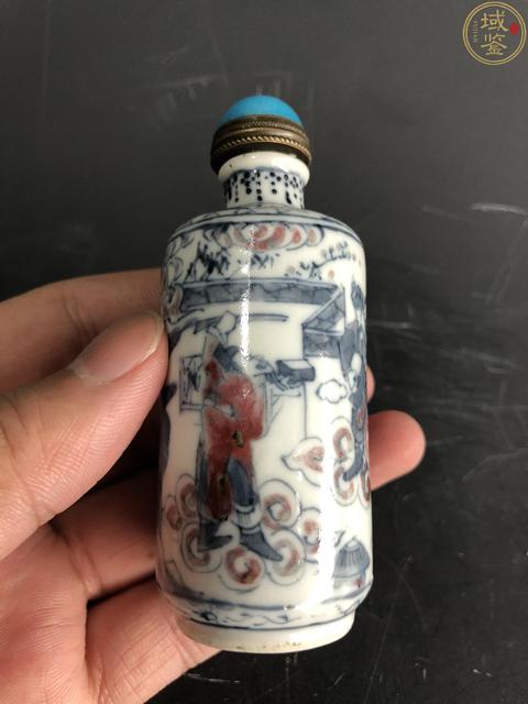 古玩陶瓷青花釉里紅人物故事紋鼻煙壺拍賣(mài),當(dāng)前價(jià)格8999元