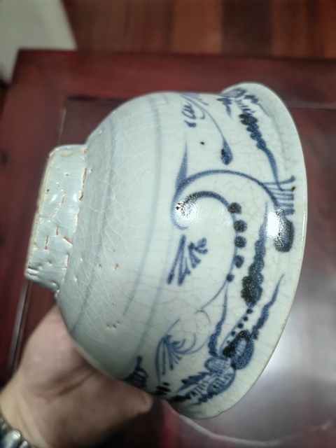 古玩陶瓷洪武青花碗拍賣,當(dāng)前價(jià)格14500元