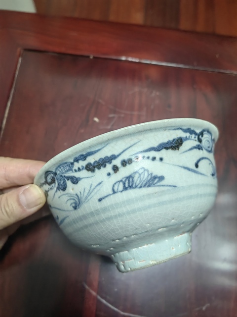 古玩陶瓷洪武青花碗拍賣,當(dāng)前價(jià)格14500元