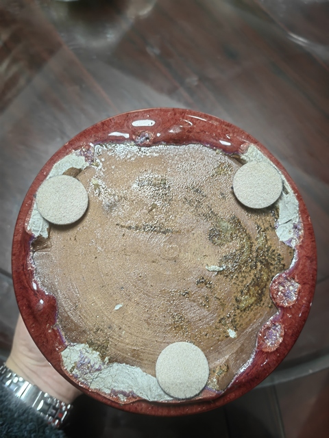 古玩陶瓷乾隆均紅窯變筒式爐拍賣，當前價格28000元