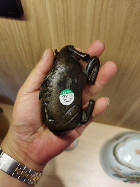 古玩銅器麒麟水盂拍賣,當前價格28000元