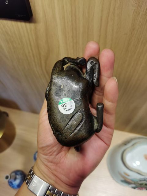 古玩銅器麒麟水盂拍賣,當前價格28000元