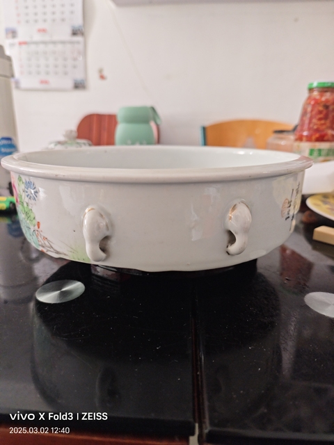 古玩陶瓷民國粉彩一品鍋拍賣，當前價格1380元