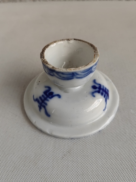 古玩陶瓷青花壽字紋高足盤拍賣,當前價格398元