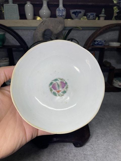 古玩陶瓷清同治粉彩四季花卉紋碗拍賣,當前價格2688元