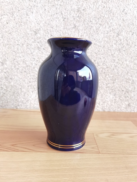 古玩陶瓷藍釉花鳥紋罐拍賣，當前價格260元