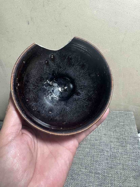 古玩陶瓷福清窯黑釉束口盞拍賣，當前價格0元