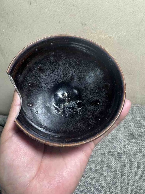 古玩陶瓷福清窯黑釉束口盞拍賣，當前價格0元