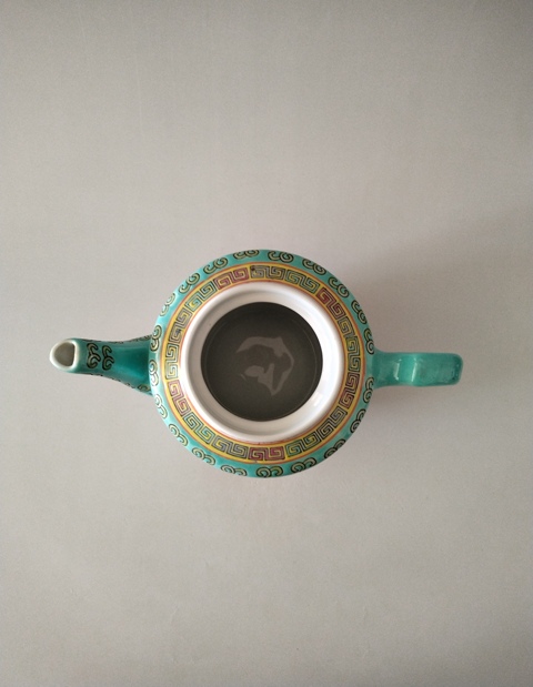 古玩陶瓷松石綠粉彩萬壽無疆茶壺拍賣,當(dāng)前價格238元