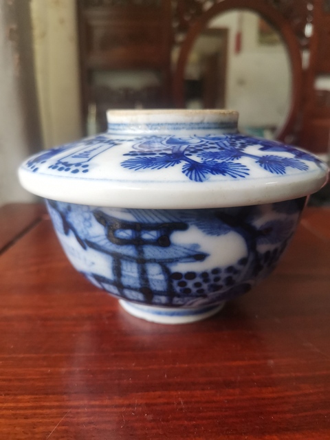 古玩陶瓷青花蓋碗拍賣,當(dāng)前價(jià)格350元