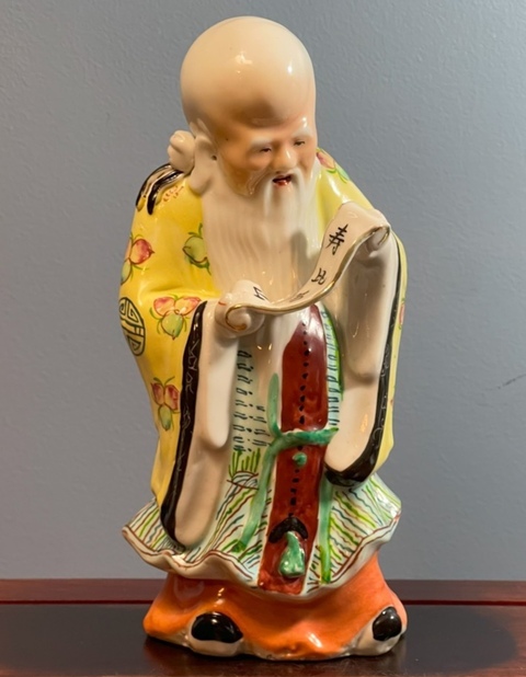 古玩陶瓷壽星粉彩人物瓷塑拍賣,當(dāng)前價格2688元