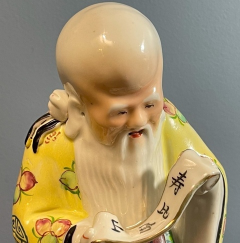 古玩陶瓷壽星粉彩人物瓷塑拍賣,當(dāng)前價格2688元