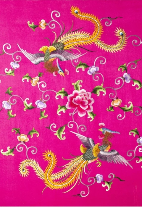 古玩雜項(xiàng)鳳凰繡片掛屏拍賣(mài),當(dāng)前價(jià)格1600元