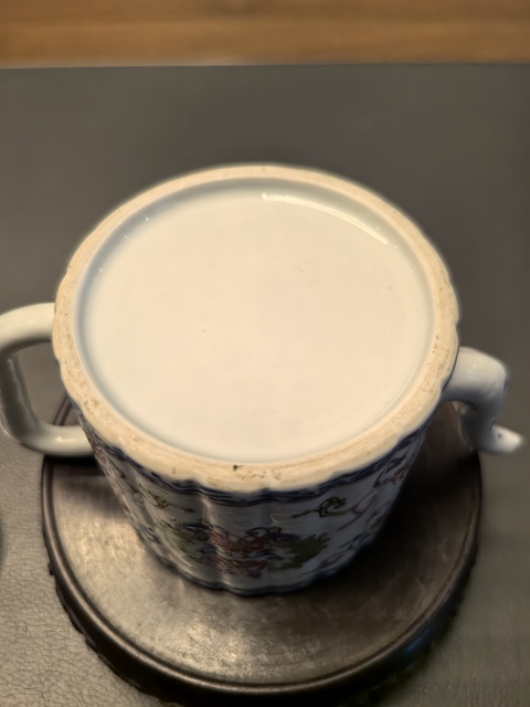 古玩陶瓷雍正料彩瓜棱壺拍賣，當前價格1980元