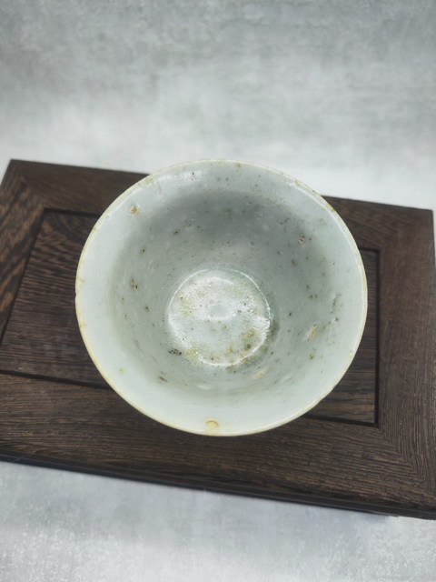 古玩陶瓷明代青花壓手杯拍賣，當前價格366元