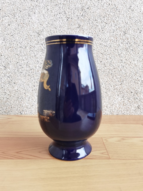 古玩陶瓷藍釉花鳥紋罐拍賣，當前價格260元