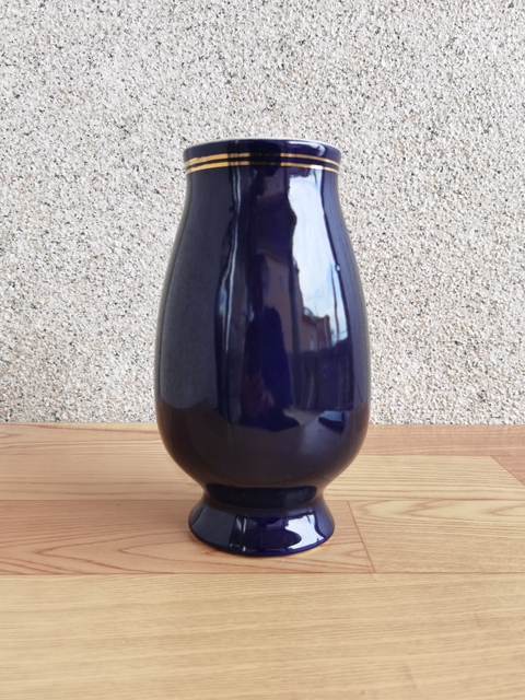 古玩陶瓷藍釉花鳥紋罐拍賣，當前價格260元