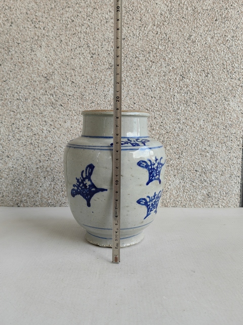 古玩陶瓷青花花卉紋罐拍賣,當前價格550元