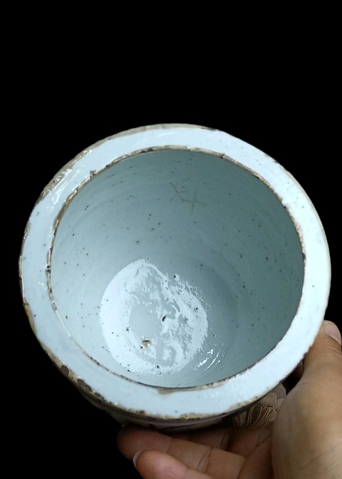 古玩陶瓷青花花鳥紋小缸拍賣，當前價格860元