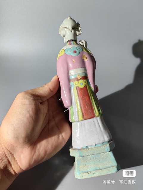 古玩陶瓷粉彩人物造像拍賣，當前價格3500元