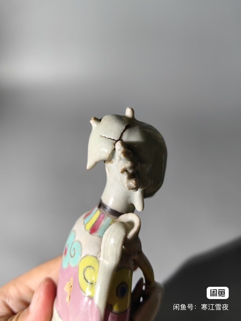 古玩陶瓷粉彩人物造像拍賣，當前價格3500元