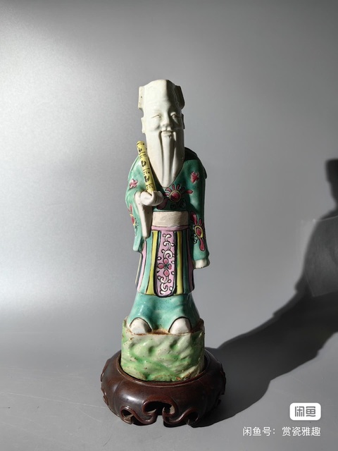 古玩陶瓷粉彩人物造像拍賣，當前價格3500元