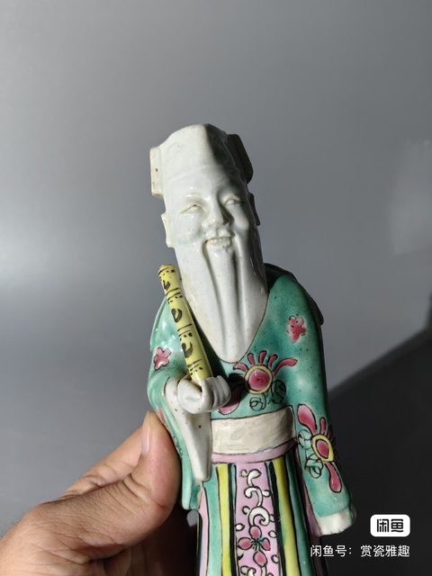 古玩陶瓷粉彩人物造像拍賣，當前價格3500元