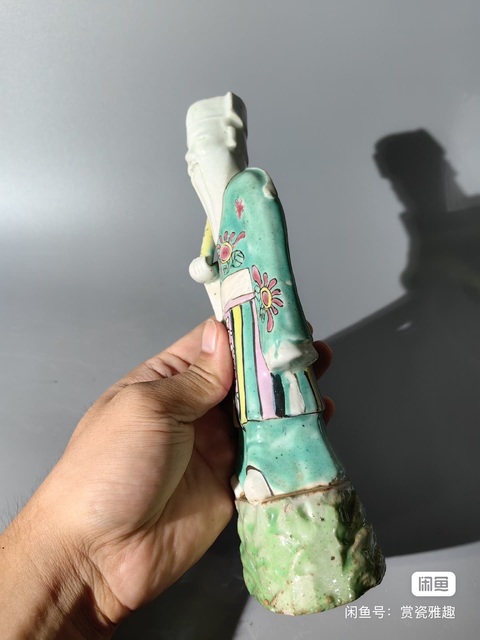 古玩陶瓷粉彩人物造像拍賣，當前價格3500元