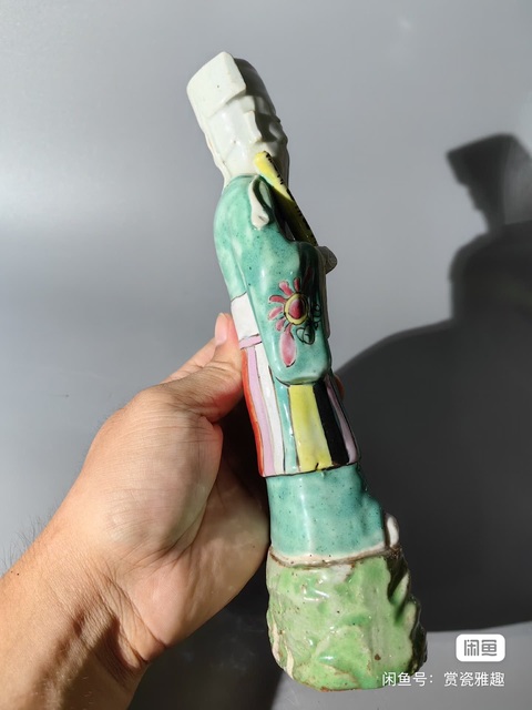 古玩陶瓷粉彩人物造像拍賣，當前價格3500元