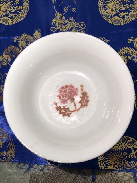 古玩陶瓷民國(guó)-粉彩花卉紋茶碗拍賣，當(dāng)前價(jià)格288元