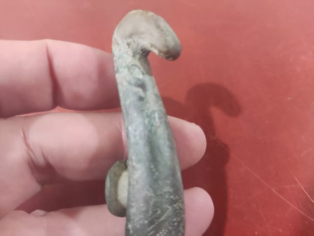 古玩銅器**錯銀**帶鉤拍賣,當前價格588元