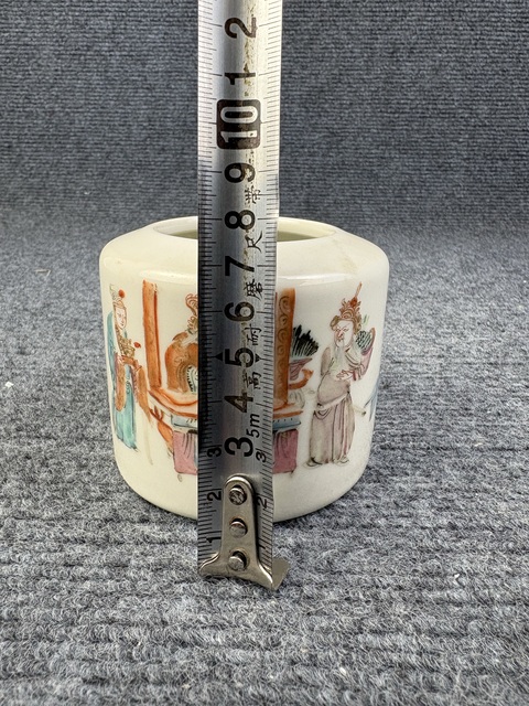 古玩陶瓷粉彩人物故事紋水丞拍賣,當前價格4688元