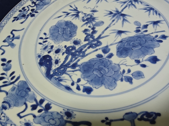 古玩陶瓷青花盤拍賣,當前價格3800元