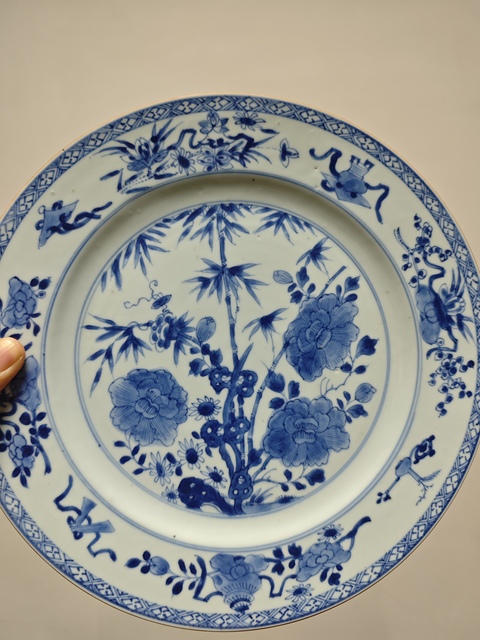 古玩陶瓷青花盤拍賣,當前價格3800元