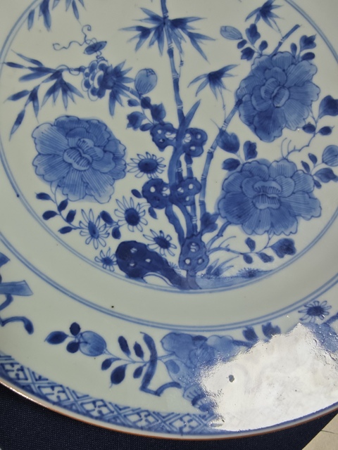 古玩陶瓷青花盤拍賣,當前價格3800元