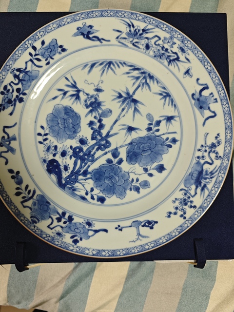 古玩陶瓷青花盤拍賣,當前價格3800元