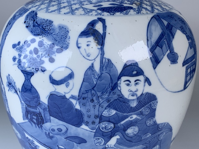古玩陶瓷清晚期·青花人物故事紋罐拍賣，當(dāng)前價格776元